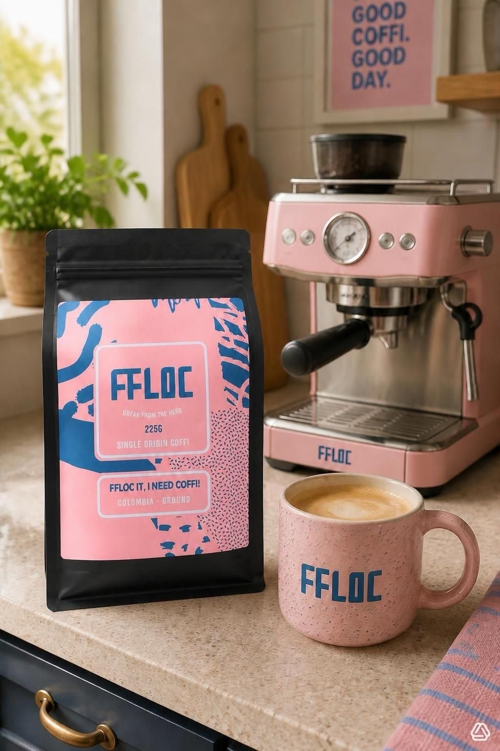 4 unique 225g coffees ground (perfect for cafetière) for the price of £30 - Special offer, FLOCERS! Colombian - caffeinated and decaf, and Peruvian Coffee available.