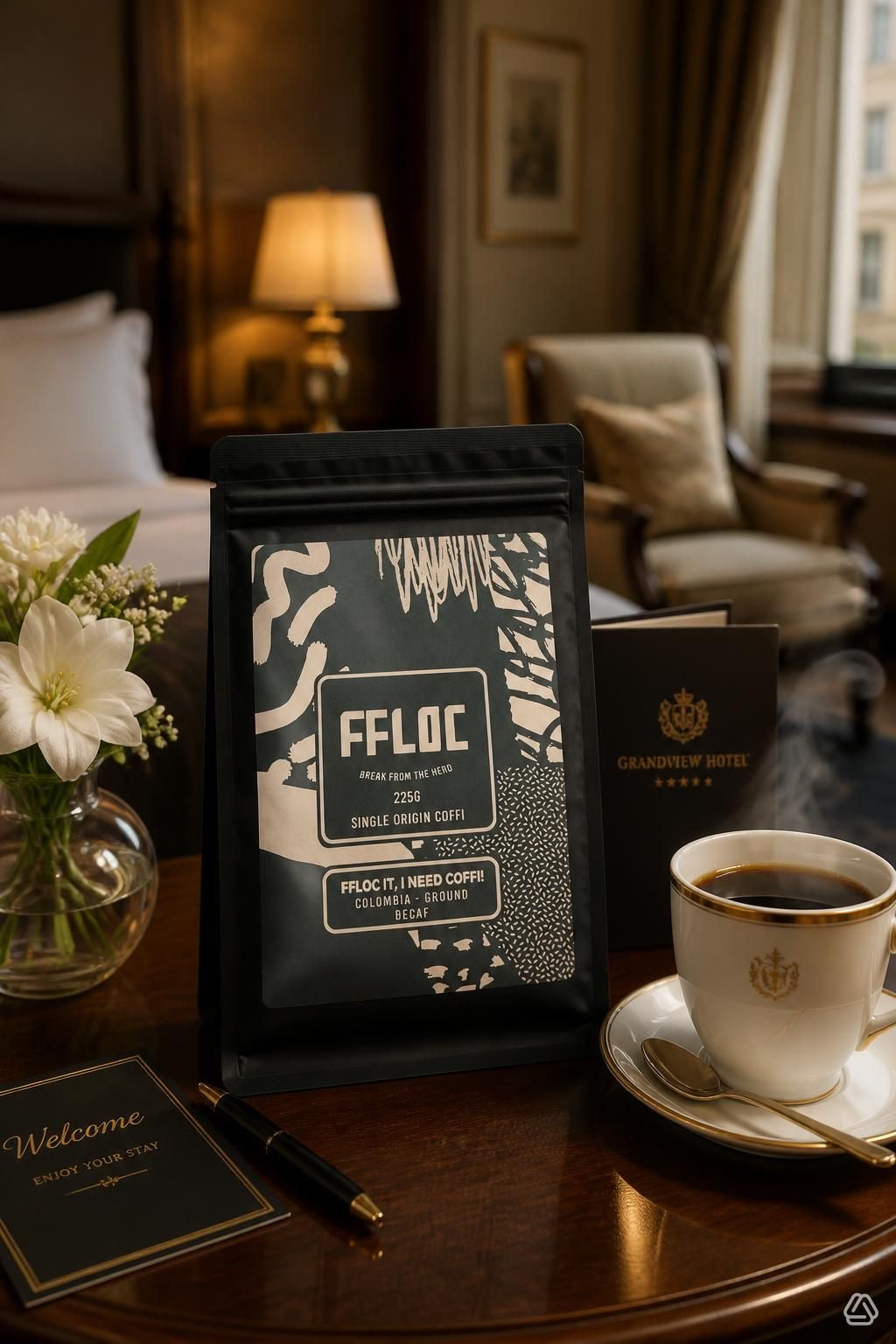 225g Colombian Ground Decaf (perfect for stove top/cafetière) £12 each or 3 for £25, Fflocars!