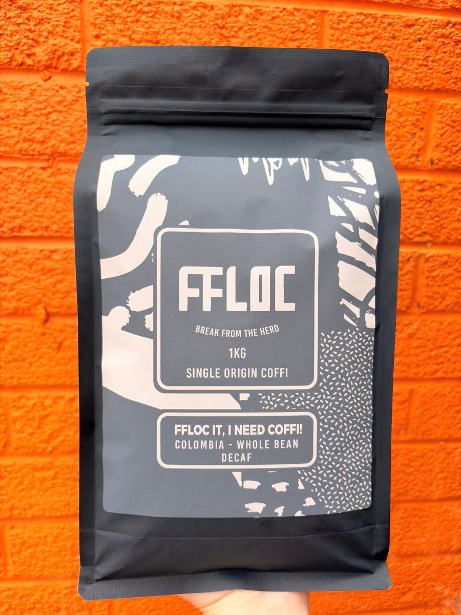 Columbian whole bean decaf coffee 1kg